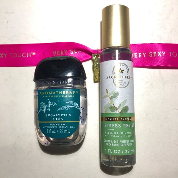 BBW Bath Body Works Candle Soap Spray Mist Gel Bundle 5 Piece Set Eucalyptus NEW - Picture 3 of 6